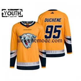 Kinder Nashville Predators Eishockey Trikot Matt Duchene 59 Adidas 2022-2023 Reverse Retro 2.0 Gelb Authentic